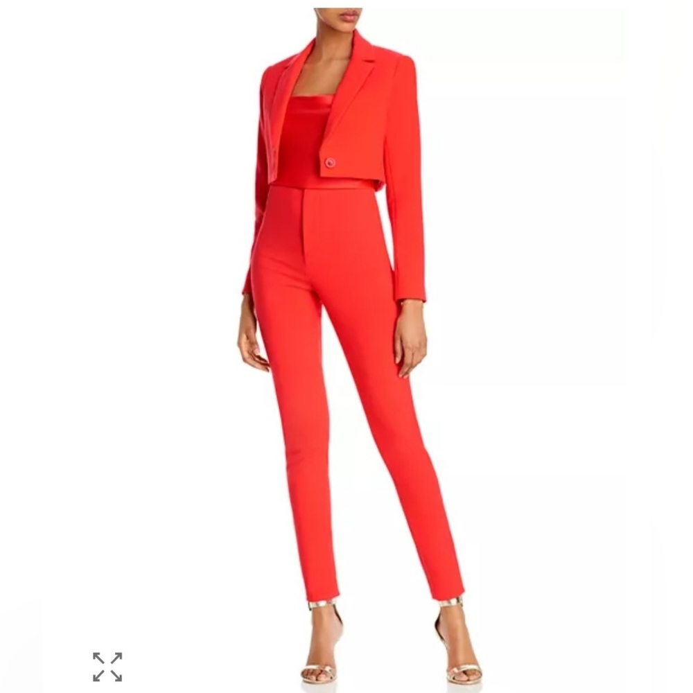 Alice + Oliva Lorinda Slim-Fit High-Waist Cropped Pant Size 4 - Picture 11 of 16